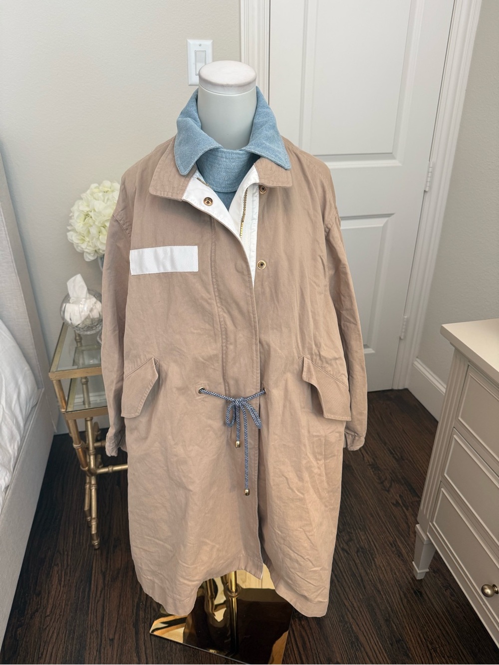Peace bird Trench Coat